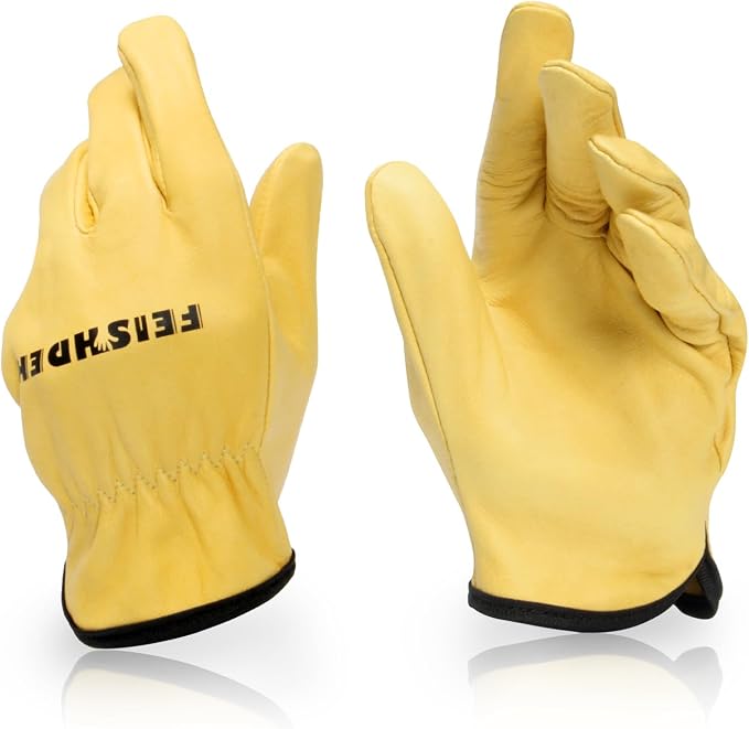Kids Leather Gardening Gloves, Toddler Work Gloves, Perfect for Children Gardening for Kids Age 2-7 | Flexible, Lightweight, Perfect for Children Leather Work Glove for Outdoor Activities, Garden, DIY, Planting, Hiking, Cycling