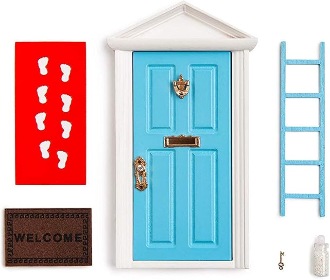 Fairy Door Whimsical Gift for Magical Imaginationl Wooden Handmade Tooth Fairy Door kit Desk Fairy Door for Classroom