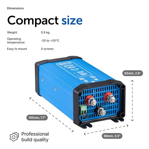 Victron Energy Orion 12/24-Volt 20 amp DC-DC Converter | Non-isolated, High power