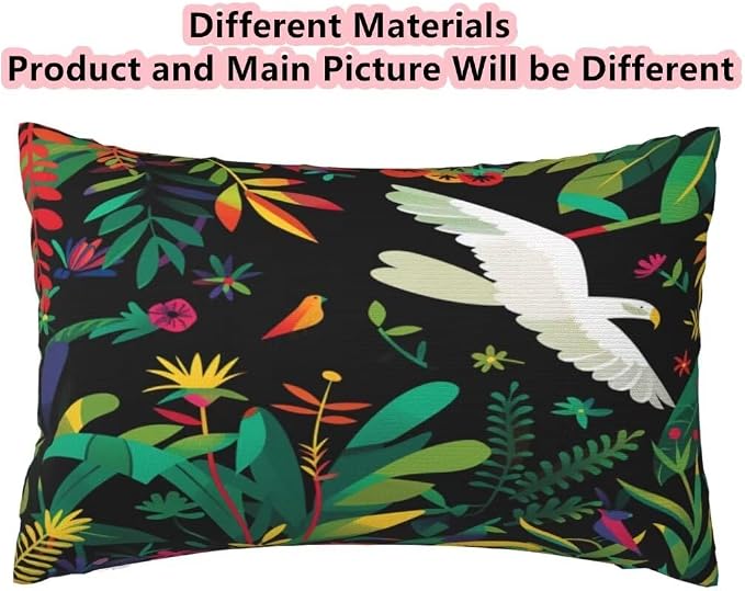 Outdoor Pillows Waterproof Set of 2 Outdoor Pillow Covers 16x24 Inch, Dark Throw Pillows Bird Pillow Covers, Summer Garden Decorative Pillows Outdoor Pillows for Patio Furniture Car Home Decor -hs248