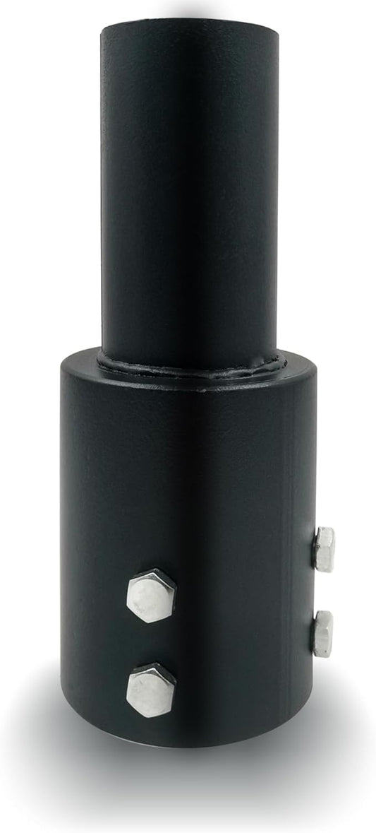 Tenon Slip Fitter Adapter for 3 inch Round Pole,Heavy Duty 2 3/8 Round Adapter for Led Parking Lot Light,Metal Outdoor Mounting Bracket,Shoebox Lighting,Street Light (3" Round Tenon Adapter)