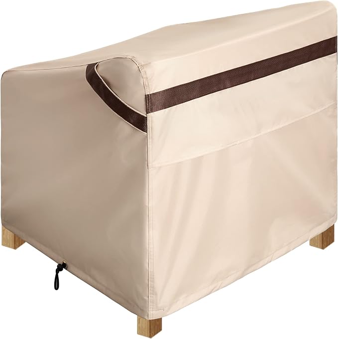 Outdoor Chair Cover 2 Pack Waterproof UV-Resistant 600D Durable Garden Furniture Covers for Large Chair 36 inch Wide