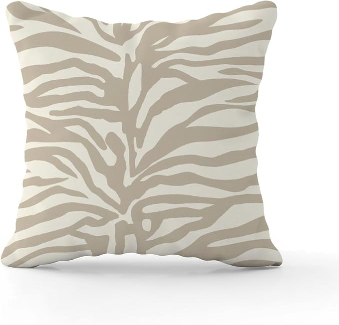 Blue Tiger Print Throw Pillow Covers Animal Tiger Print Throw Pillow Covers 26x26 INRetro Accent Outdoor Waterproof Decorative Pillow Cover for Patio Couch Bench