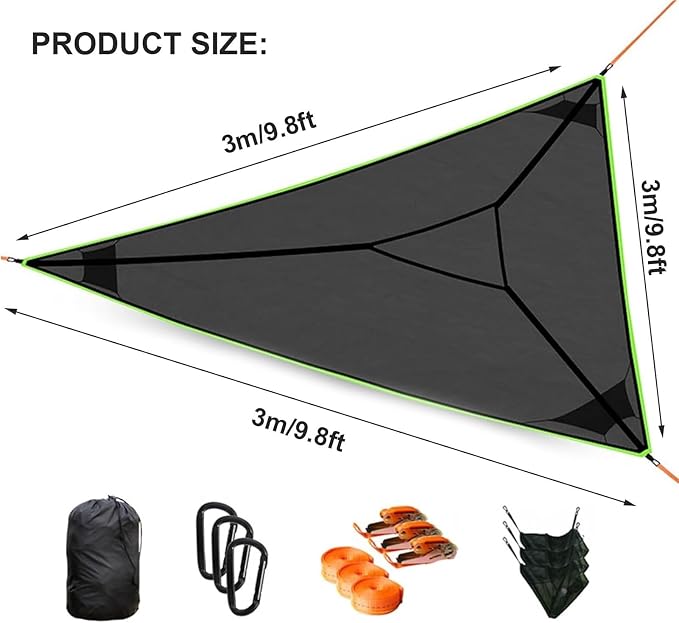 Camping Hammock， Heavy Duty Outdoor Hammock for Backyard Garden Patio