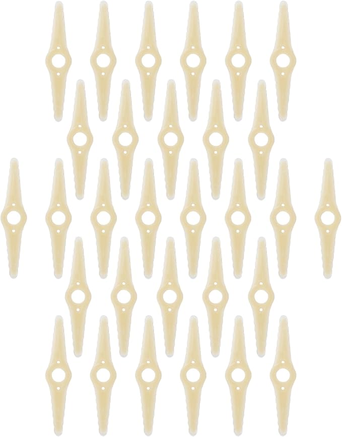 Spare Replacement Blades for AGUTEGUTE Weed Wacker Rechargeable Electric Weed Whacker - 30 pcs Plastic Blades