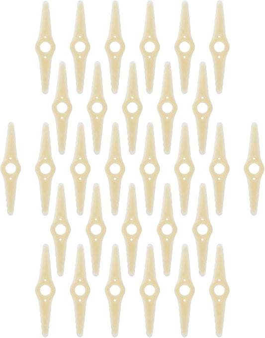 Spare Replacement Blades for AGUTEGUTE Weed Wacker Rechargeable Electric Weed Whacker - 30 pcs Plastic Blades