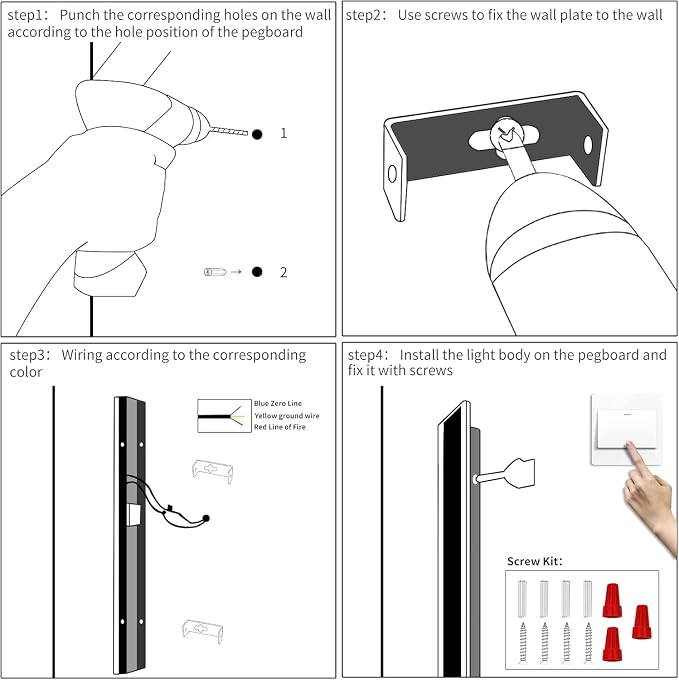 39inch Modern Exterior Lights for House, Outdoor LED Wall Sconces, 3 Color 3000K/4500K/6000K, IP65 Waterproof, Black Long Porch Wall Mount Lighting for Patio, Yard, Garage