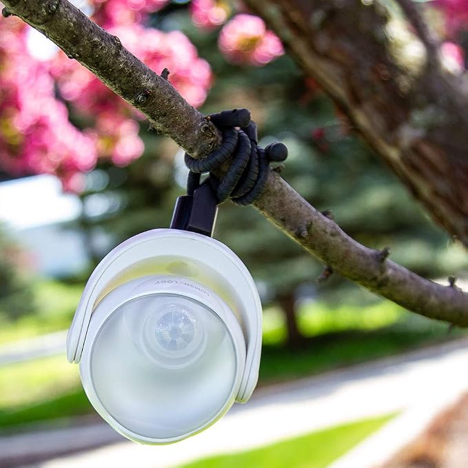Limitless Innovations Lumenology Portable LED Motion Sensor Light Provides 148 Lumens with a 13 ft Detectable Range and Flexible Tripod Base with Magnetic Option – Indoor/Outdoor (White)