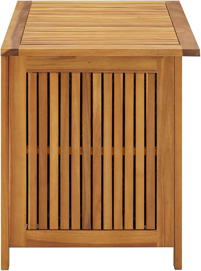 Solid Wood Outdoor Storage Bench,Solid Acacia Wood Garden Deck Box Patio Storage Box with Liftable Top Outdoor Wooden Storage Container for Patio,Backyard,Poolside, 35.4"x19.7"x22.8"