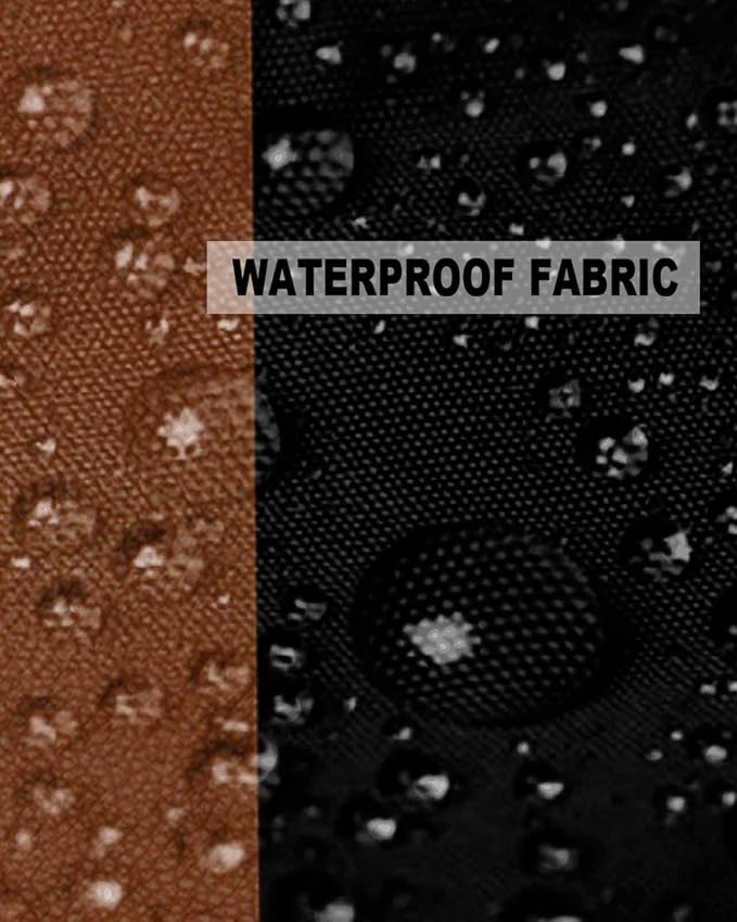 Outdoor Waterproof Throw Pillow Covers 24x24in, Modern Farmhouse Cushions for Garden Patio Furniture Chairs Set of 2, Boho Black and Brown Striped Home Decor Couch Sofa Polyester Pillow Cases