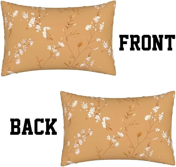 Throw Pillow Covers 24 x 35 Pillow Covers Set of 2 Couch Pillows for Living Room, Nordic Throw Pillows with Invisible Zipper, Soft Accent Pillows Decorative Pillow Covers Farmhouse Decor, Flower J225