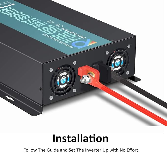 WZRELB 3000W 12V Pure Sine Wave Solar Power Inverter DC AC Converter (RBP300012W)