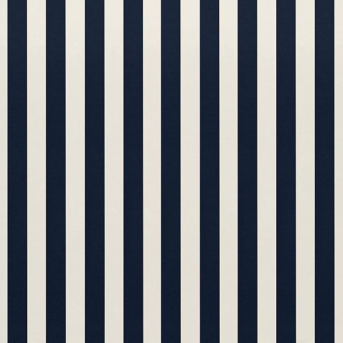 RSH Décor Neck Roll Bolster Pillows – Set of 4 | 20” x 6” | Outdoor Throw Pillows for Patio Furniture, Porch, Deck, or Poolside Chairs | Water & Fade-Resistant | Navy & White Stripe