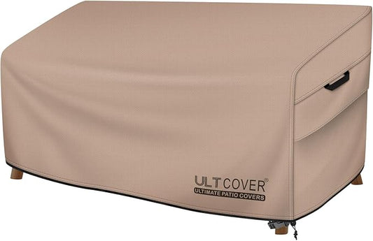 ULTCOVER Patio Furniture Sofa Cover 60W x 35D x 35H inch Waterproof Outdoor 2-Seater Loveseat Cover