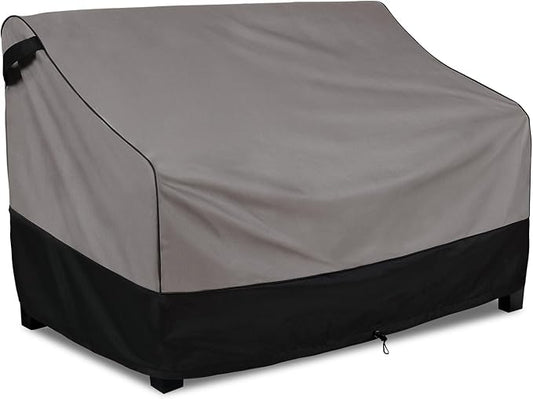 FORSPARK Waterproof Patio Sofa Cover, Heavy-Duty 3-Seater Outdoor Couch Cover, Universal Fit for Large Sofas & Deep Seats, Fits up to 87”W x 37”D x 35”H