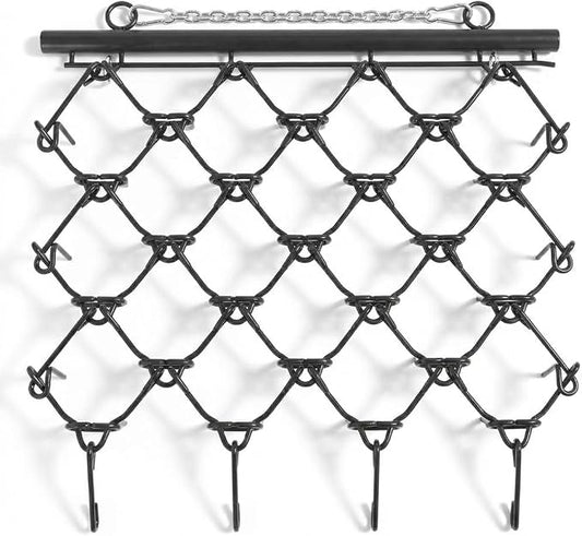 Garvee Heavy Duty Drag Harrow 5X 4.5 FT Leveling Grading Steel Mesh, 1/2 Thick Harrow Tines, Tow Behind Agricultural-Style Drag for ATV, UTVs,Lawn Tractors Leveling& Grading, Black