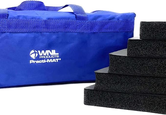 WNL Products WNLMAT Practi-Mat Kneeling Mat for CPR Training, 5 Pack | CPR Training Accessories Knee Pad, with Carry Bag, durable closed cell foam pad reduces knee strain during practice