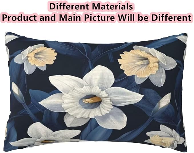Outdoor Pillows Waterproof Set of 2 Outdoor Pillow Covers 16x24 Inch, Dark Throw Pillows Flower Pillow Covers, Summer Garden Decorative Pillows Outdoor Pillows for Patio Furniture Car Home Decor-hs301
