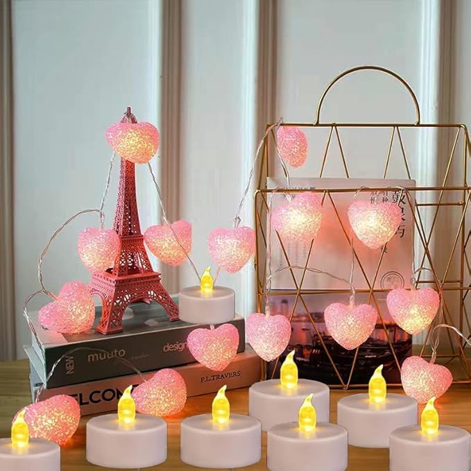 Tea Light, 12 Pack Flameless LED Tea Lights Candles Flickering Warm Yellow 200+ Hours Battery-Powered Tealight Candle. Ideal for Party, Wedding, Birthday, Gifts and Home Decoration (12 Pack)