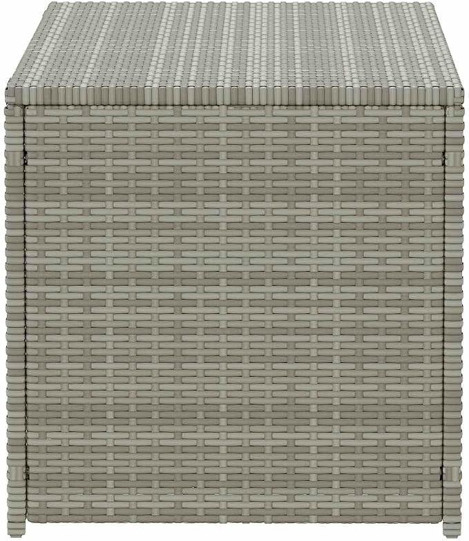 Outdoor Storage Box Poly Rattan Garden Deck Chest with Zipped Liner and Gas Lift Mechanism for Patio Furniture Cushions and Pillows Large Wicker Trunk in Various (100 x 50 x 50 cm)