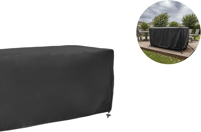 Outdoor Deck Box Cover for Patio Storage Box Protection with Secure Fit, 123x62x55 cm and 158x76x69 cm Options