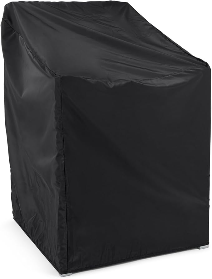 Covermates Classic Outdoor Chair Cover – Lightweight Weather-Resistant Patio Chair Cover with Elastic Hem & Mesh Vent, Protects Patio, Dining & Lounge Chairs, 30W x 26D x 33H, Black