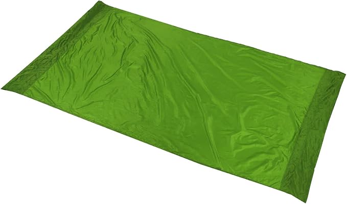 Portable Parachute Camping Hammock, Lightweight Outdoor Hammock with Aluminum Snap Hooks and Storage Bags, Compact Foldable Design for Hiking Backpacking Travel (Grass Green)