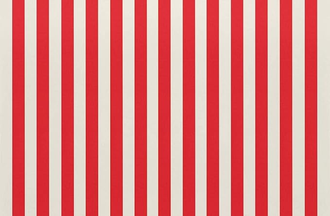RSH DECOR: Square Throw Pillows Set of 4 | 17” x 17” | All-Weather Spun Fabric | Water and Fade-Resistant | Outdoor Accent Pillows for Patio Furniture | Red & White Stripe