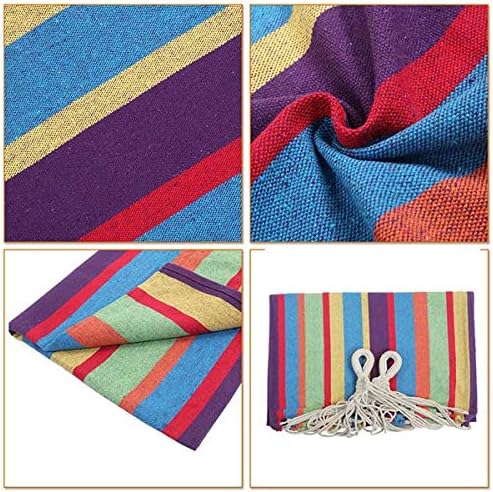Hammock Set (Hammock Frame Small Color Bar) Natural Rope (Color bar)