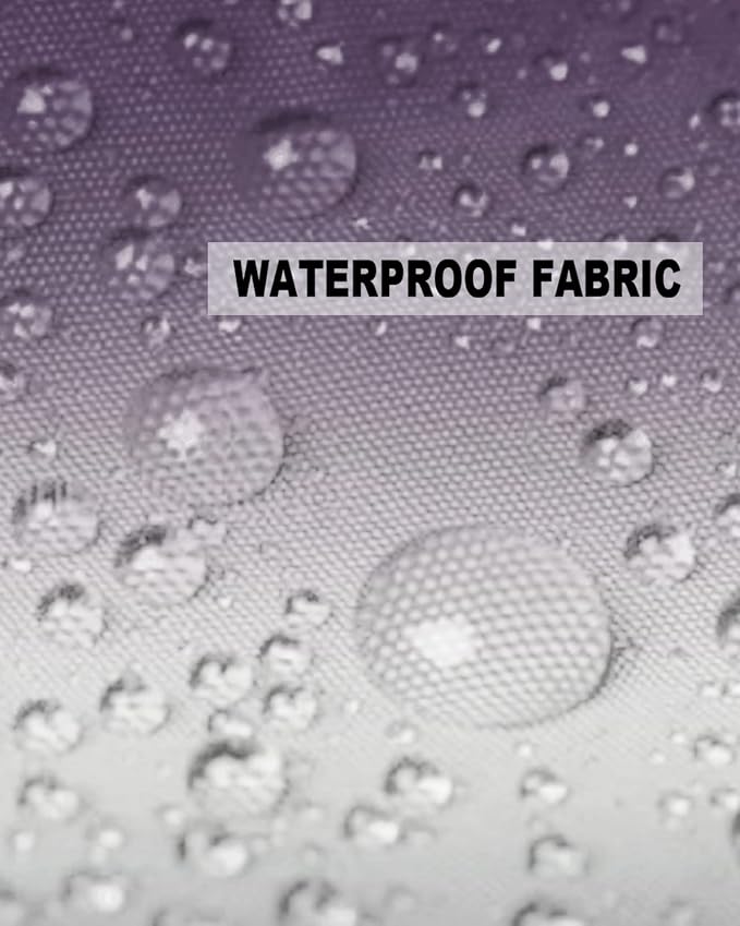 Outdoor Waterproof Throw Pillow Covers Set of 2 Purple Grey Ombre Pillowcases 26x26 Inches Gradient Gradual Color Patio Decorative Pillows Cushion Case Patio Pillows for Couch Bed Chair Garden