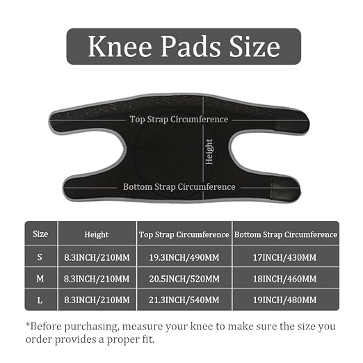 Knee Pads for Gardening,Flooring - Thick EVA Foam Cushion, Non-Slip Silicone & Adjustable Straps (S/M/L), Breathable Unisex Garden Kneeling Pad with Extended Comfort