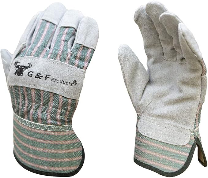 G & F Products JustForKids Kids Garden & Work Gloves for Boys & Girls, Durable Gloves for Gardening, Yard Work & DIY