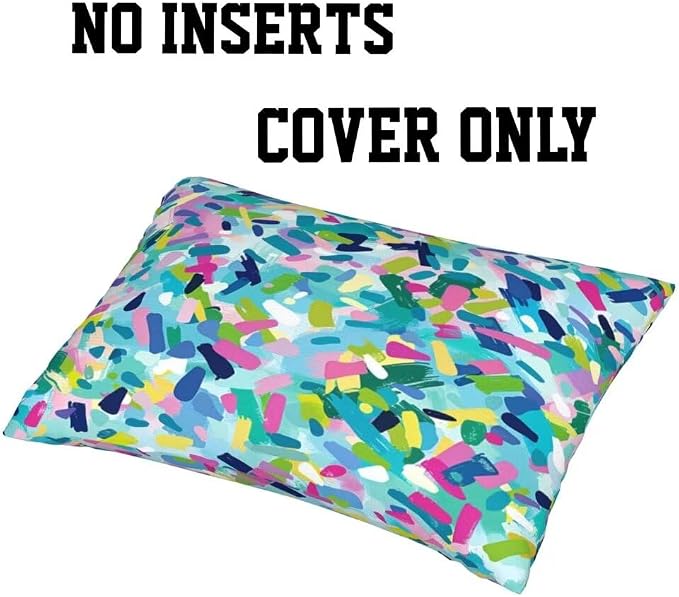 Outdoor Pillows Waterproof Set of 2 Outdoor Pillow Covers 16x24 Inch, Color Throw Pillows Abstract Pillow Covers, Garden Decorative Pillows Outdoor Pillows for Patio Furniture Car Home Decor -hs384
