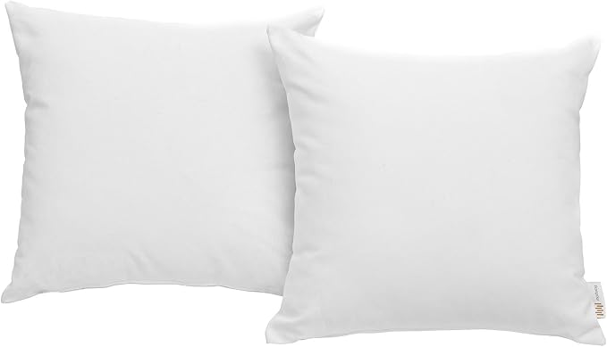 Modway White Convene Two Piece Outdoor Patio Pillow Set (EEI-2001-WHI)