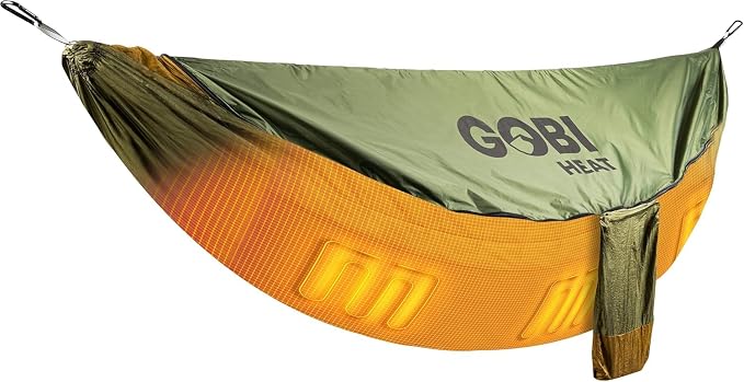 Eclipse Heated Hammock - 3 Heat Zones | 9 Hours of Heat | with Battery and Charger | Pine