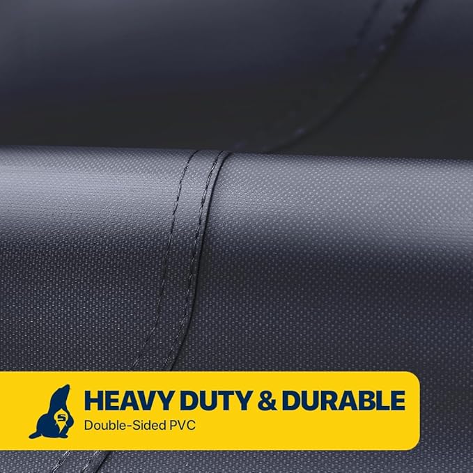 Seal Skin Covers Waterproof High-Back Chair Cover, Heavy Duty Outdoor Furniture Cover with Drawstring, Air Vent, Durable Fabric (Black, 27" L x 27W x 49" H)