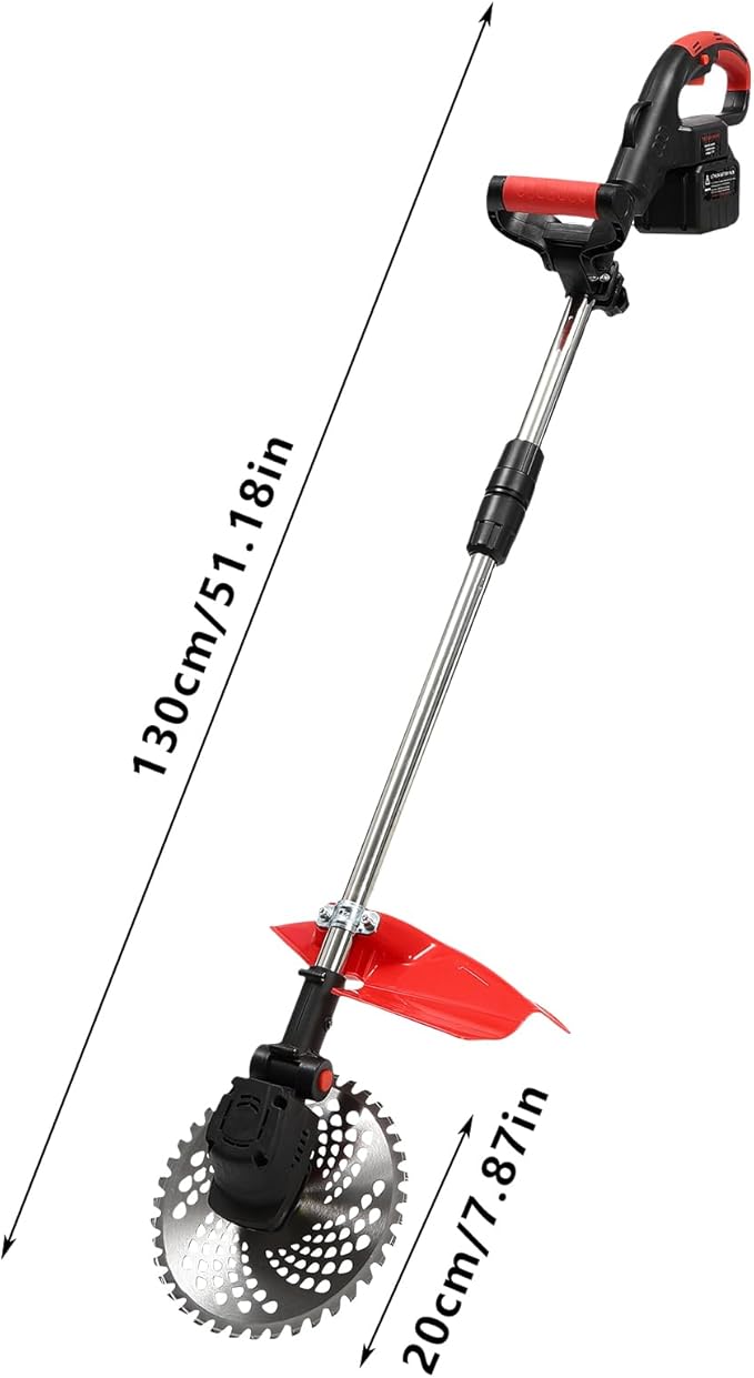 Cordless String Trimmer, 21V 18000RPM Lightweight Weed Wacker Cordless Grass Trimmers Electric Grass Edger Battery Powered Edgers w/2 Lithium Batteries for Lawn, Yard, Garden
