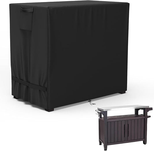 AKEfit Outdoor Prep Table Cover,Waterproof Patio Stainless Steel Table Work Cover,for Grill Dining Cart , Outdoor Table, Patio Food Prep Station-48"L x 30"W x 35"H