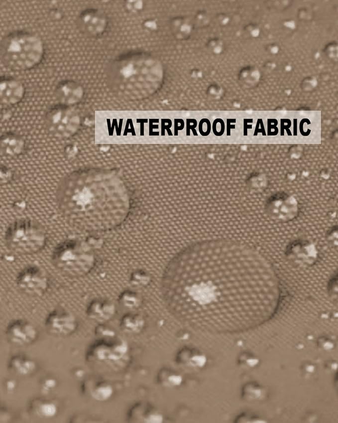 Prime Leader Outdoor Waterproof Pillow Covers Set of 2, Chinese Style Pattern Brown Background Patio Throw Pillow Covers, Decorative Cushion Case for Couch Sofa Furniture Garden, 24x24 Inch
