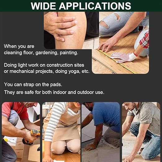 SUJAYU Soft Gardening Knee Pads for Women, EVA Foam Knee Pads for Men Construction, Work Knee Pad for Men Women, Rodilleras Para Roofing Rodilleras Para Trabajo (Black)