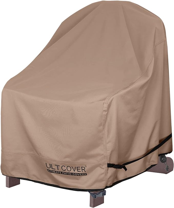 ULTCOVER Waterproof Patio Adirondack Chair Cover for Outdoor Chair Size Upto 32W x 35D x 36H inch