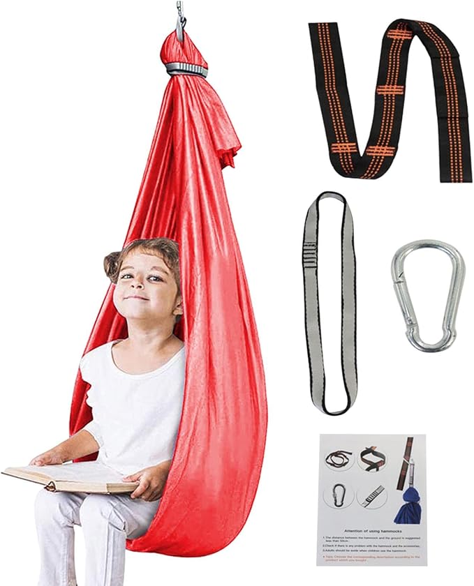 Shakven Extra Sturdy Sensory Swing for Kids | Super Cuddle Indoor Swing,Ther apy Swing Hammock for Child & Adult with Au tism, ADHD, Aspergers, Sensory Integration