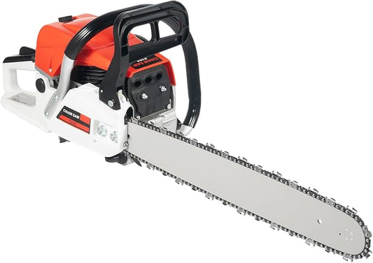 20in Gas-powered Chainsaw, Gasoline Chainsaw 2-Cycle Engine 52CC Cordless Handheld Gasoline Chain Saws, Cutting Wood Gas Sawing, Chain Saw Set for Cutting Wood Outdoor Garden Farm Home