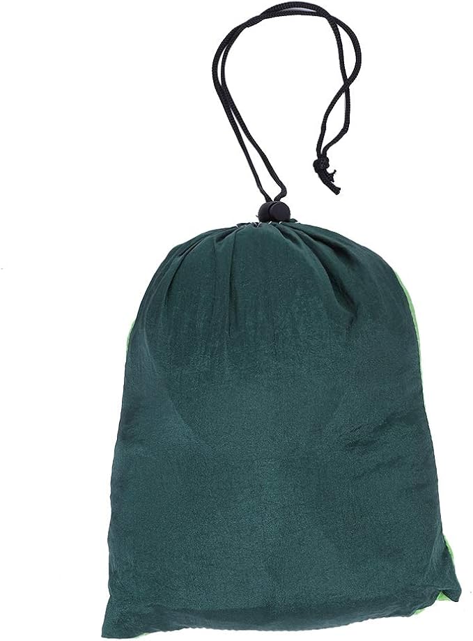 Portable Camping Travel Single Hammock, Lightweight Hanging Bed with Tree Straps and Metal Buckles, 300kg Capacity Nylon Hammock for Outdoor Hiking Backpacking (Matching Tree with Fruit Green and