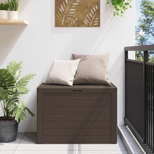Outdoor Storage Box for Garden Cushions and Tools, Large Capacity Storage Box for Outdoor Gear Organization, Weatherproof Polypropylene Container for Patio