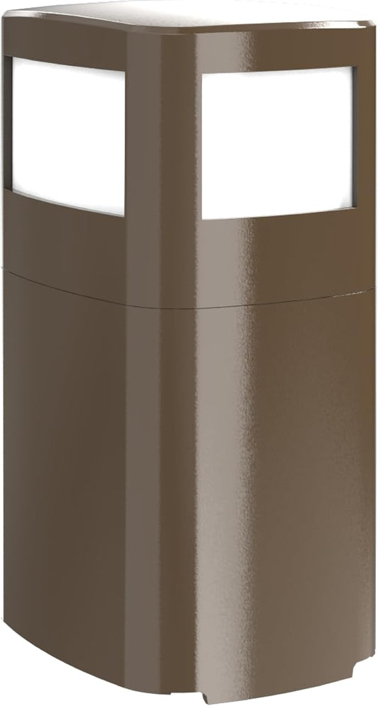 TayMac Bronze Area Light Slide Cover PPALZ for ParkPost Outdoor Power Enclosure (Required), 1000-Lumen 2700K Polycarbonate Post Cap Light for Garden Decor, Seamless LED Lighting Accessory