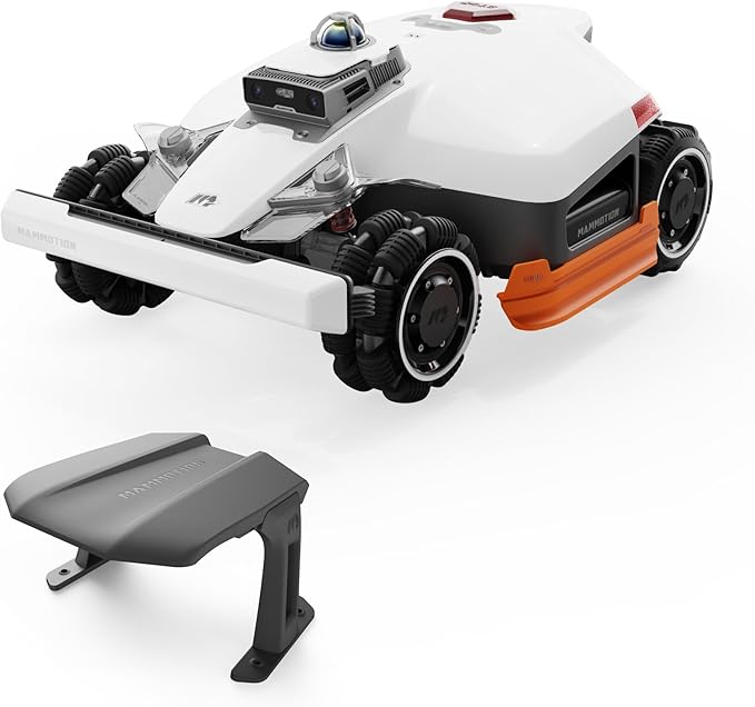 Mammotion LUBA 3 AWD 3000H Robot Lawn Mower with Garage (Ship Separately), 0.75 Acre, 360° LiDAR+NetRTK+AI Vision, All-Wheel-Drive for 80% Slopes, 30 Multi-Zone Management, Cutting Height 2.2"-4.0"
