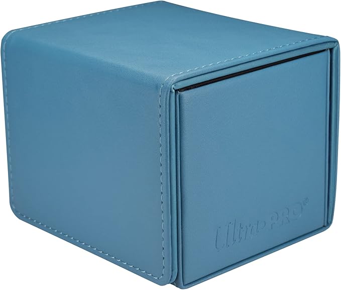 Ultra Pro - Vivid Alcove Edge Deck Box (Teal) - Stores & Protects Up To 100 Standard Size Collectible, Baseball, Gaming, Sports or Any Standard Size Cards In You Collections