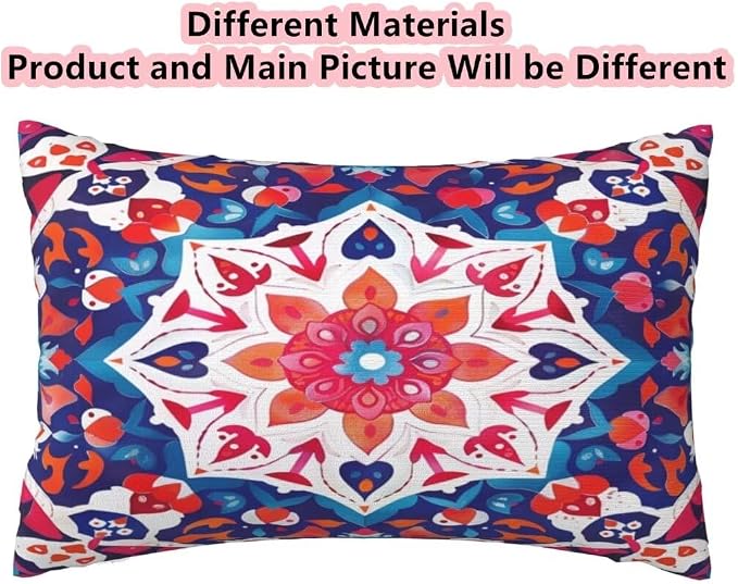 Outdoor Pillows Waterproof Set of 2 Outdoor Pillow Covers 16x24 Inch, Ethnic Throw Pillows Vintage Pillow Covers, Garden Decorative Pillows Outdoor Pillows for Patio Furniture Car Home Decor -hs245