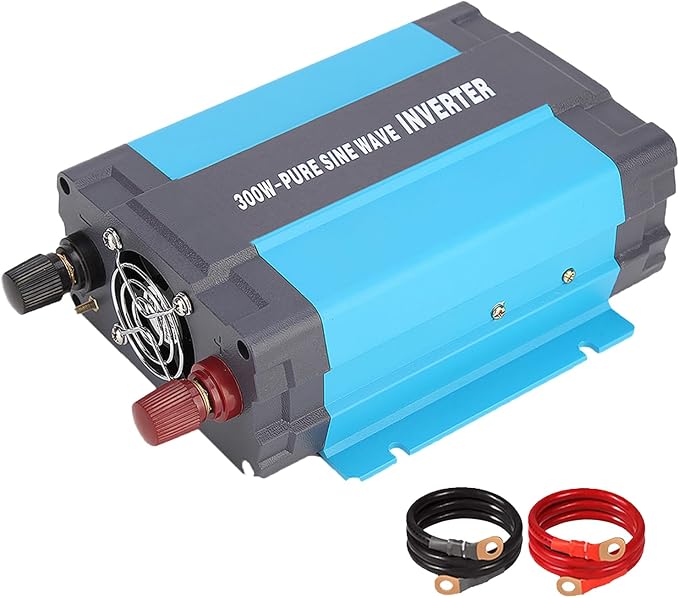 24V Pure Sine Wave Power Inverter 300W DC 24V to AC 120V with AC Outlets, 5V/1A USB Port for RV Car Emergency etc.